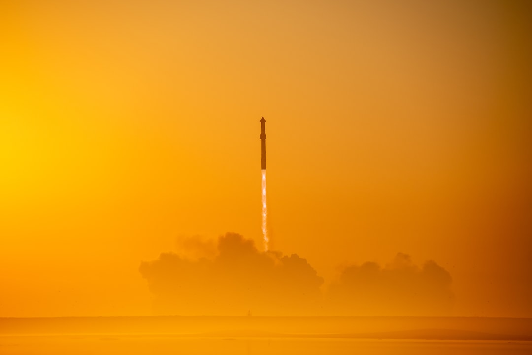 SpaceX Starship launch and stock market chart