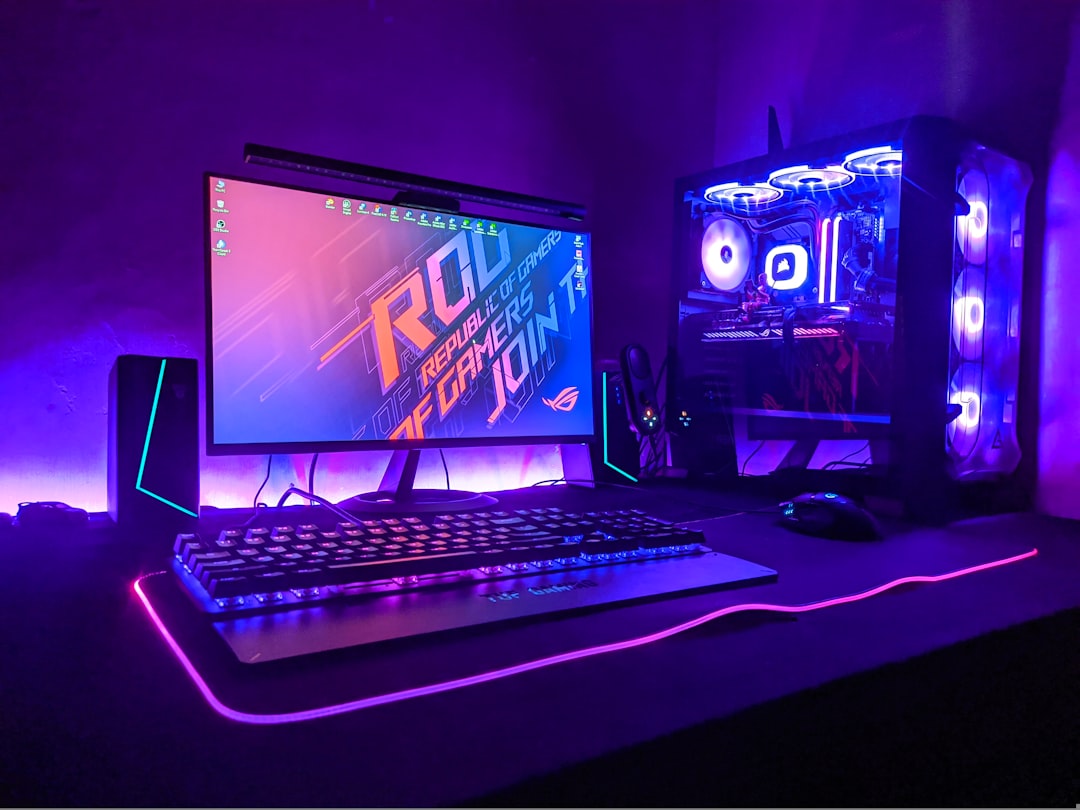 华硕ROG Swift 32英寸4K QD-OLED游戏显示器特写图
