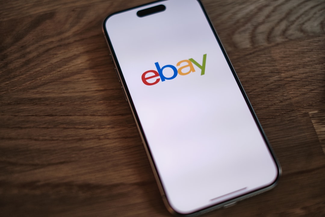 eBay Logo with a settlement document
