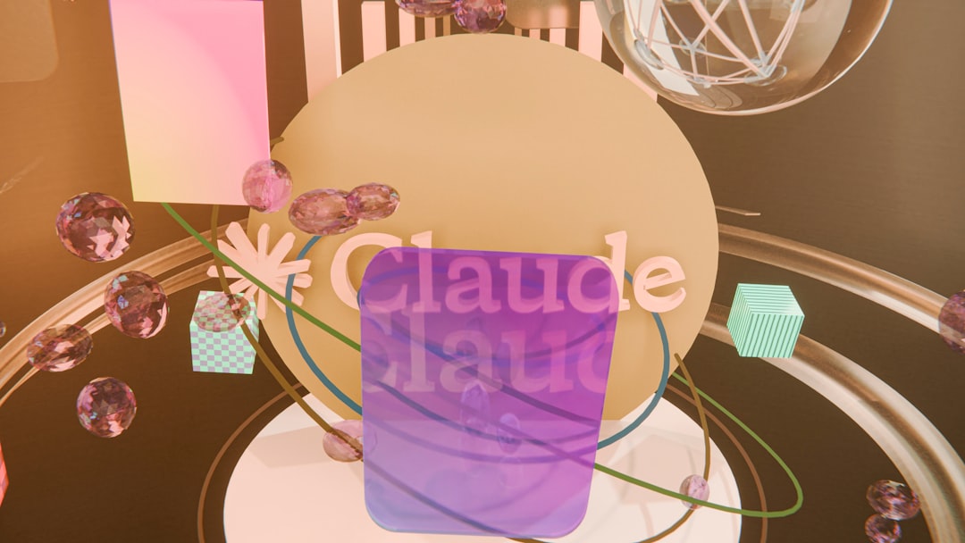 Claude AI 聊天界面示意图，旁边是一个代表水印检测的视觉化图标