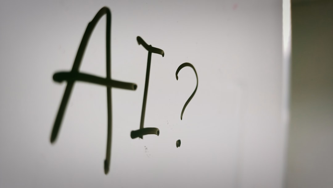 AI 与人类互动的抽象概念图，展示技术风险与伦理思考