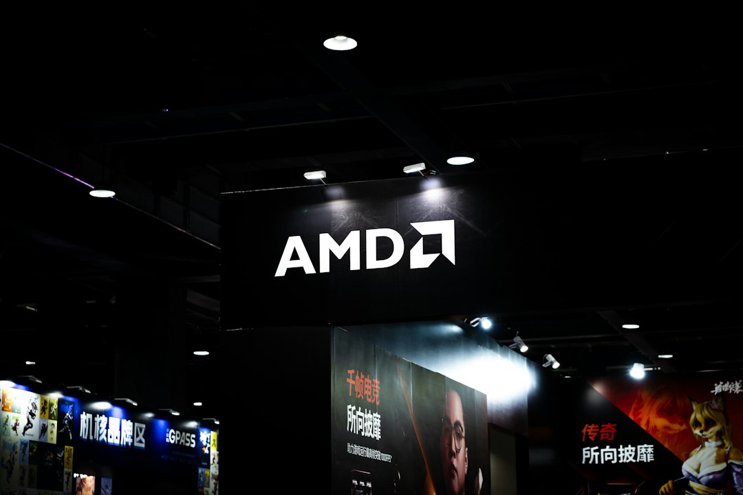 AMD收购World Labs的新闻配图，展示Fei-Fei Li与AMD标志的融合概念