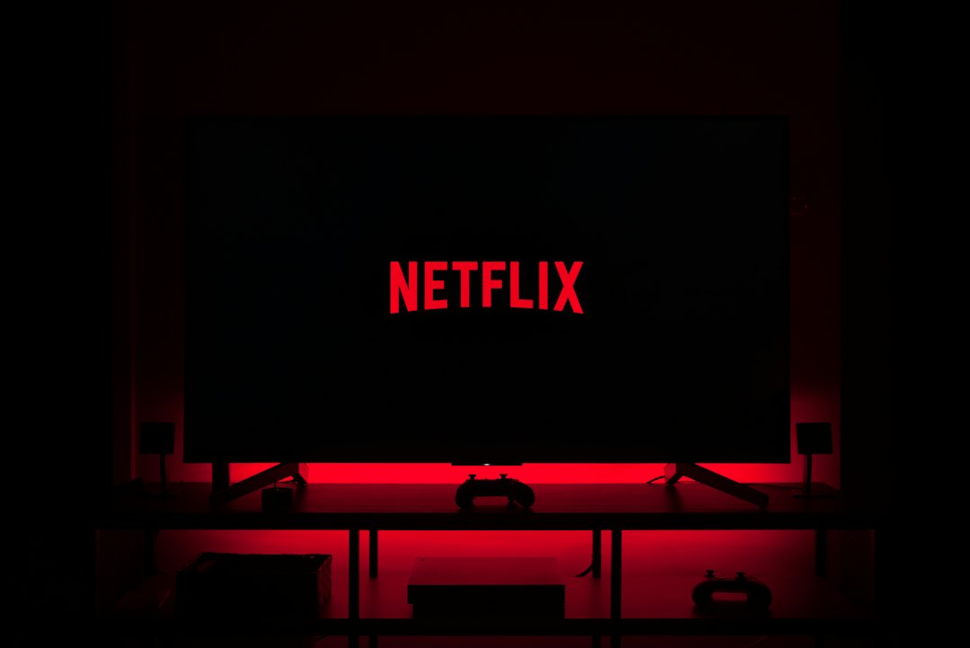 Netflix logo on a film set with directors' cameras