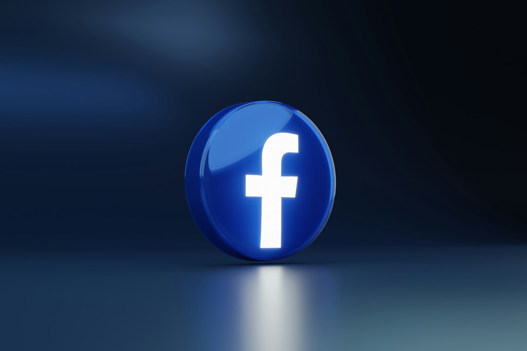 Meta Facebook Logo on a digital interface showing personalized content